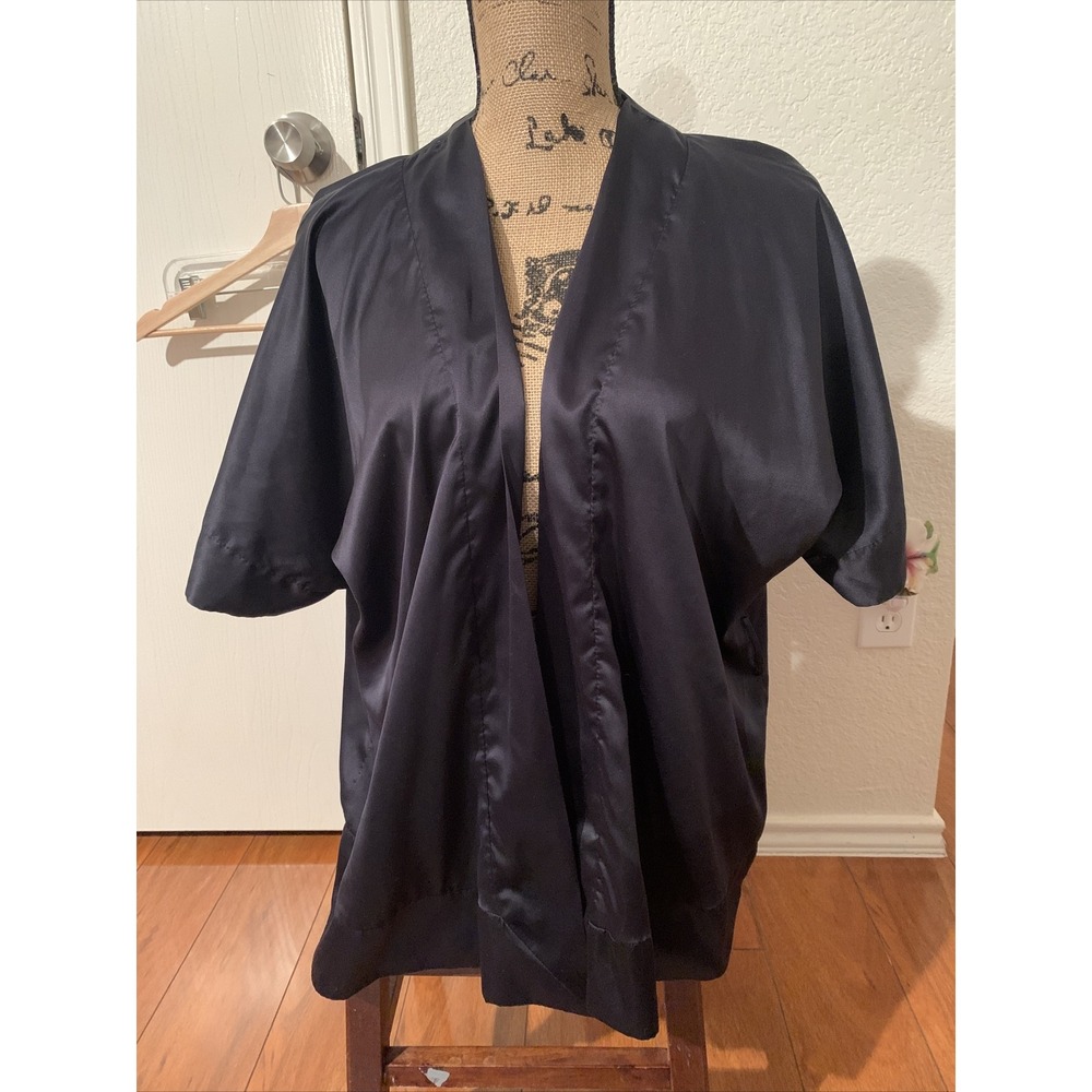 victoria secret sexy little things S / M black kimono style short robe black